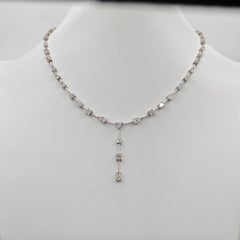 10.85 Carat Diamond White Gold Necklace