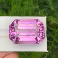 108.60 Carat Natural Loose Big Size Hot Pink Kunzite Emerald Cut Afghan Gemstone