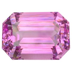 108.60 Carat Natural Loose Big Size Hot Pink Kunzite Emerald Cut Afghan Gemstone