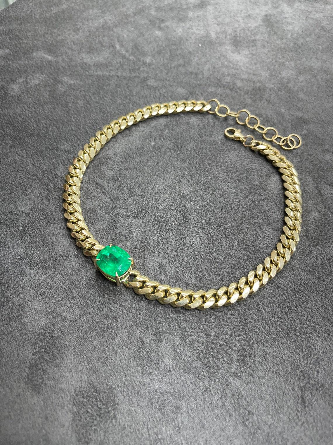 green emerald choker necklace