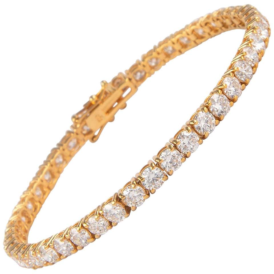 Modern diamond tennis bracelet Clearance