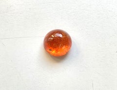 10.87 Carats Fanta Spessartite Garnet Round Plain Top Quality Natural Gemstone