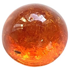 10.87 Carats Fanta Spessartite Garnet Round Plain Top Quality Natural Gemstone
