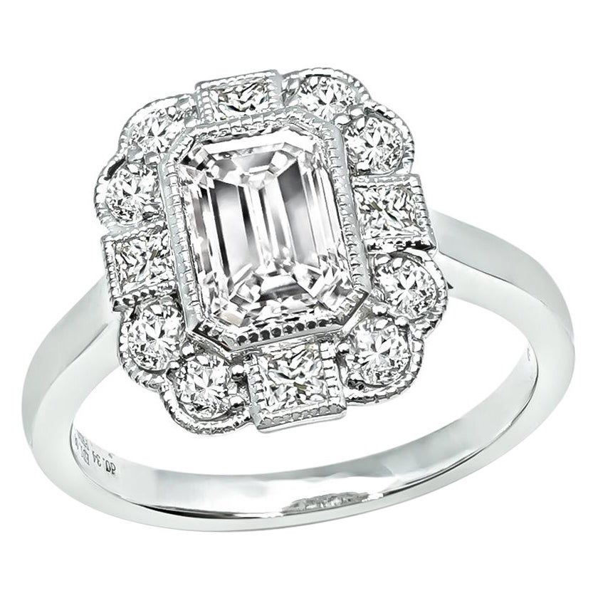 Anello di fidanzamento con diamante da 1,08 carati in vendita