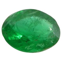 1.08ct Oval Green Emerald from Zambia