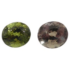 1,08ct Ovaler gelblich grüner bis gelblich brauner Alexandrit GIA zertifiziert