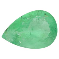 1.08ct Pear Green Emerald from Colombia