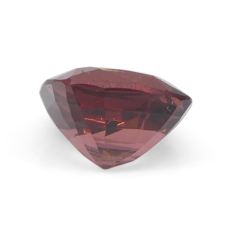 1.08ct Square Cushion Red Spinel from Sri Lanka In New Condition For Sale In Toronto, Ontario