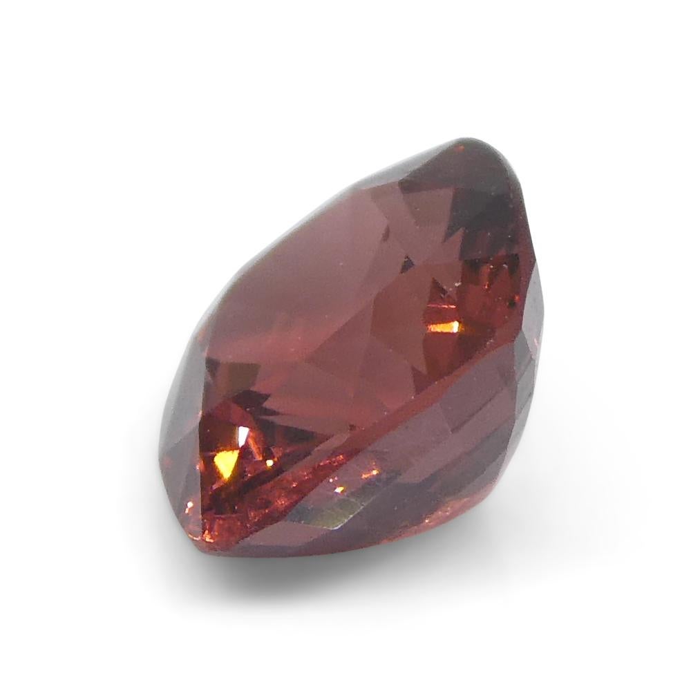 1.08carat Square Cushion Red Spinel from Sri Lanka In New Condition For Sale In Toronto, Ontario
