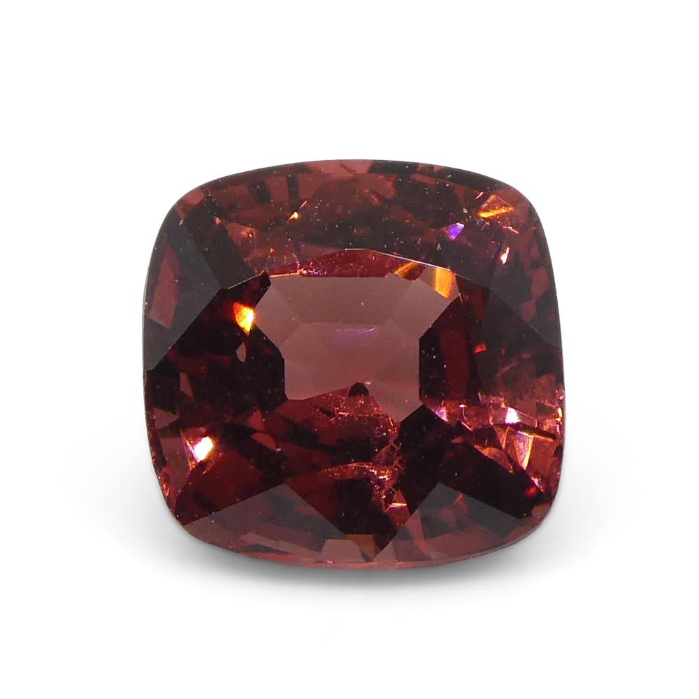 1.08carat Square Cushion Red Spinel from Sri Lanka For Sale 1