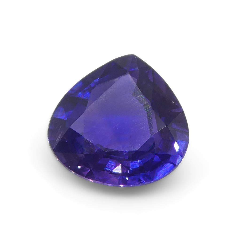 1.08ct Trillion Purple Sapphire from Madagascar Unheated For Sale 6
