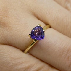 1.08ct Trillion Purple Sapphire from Madagascar Unheated
