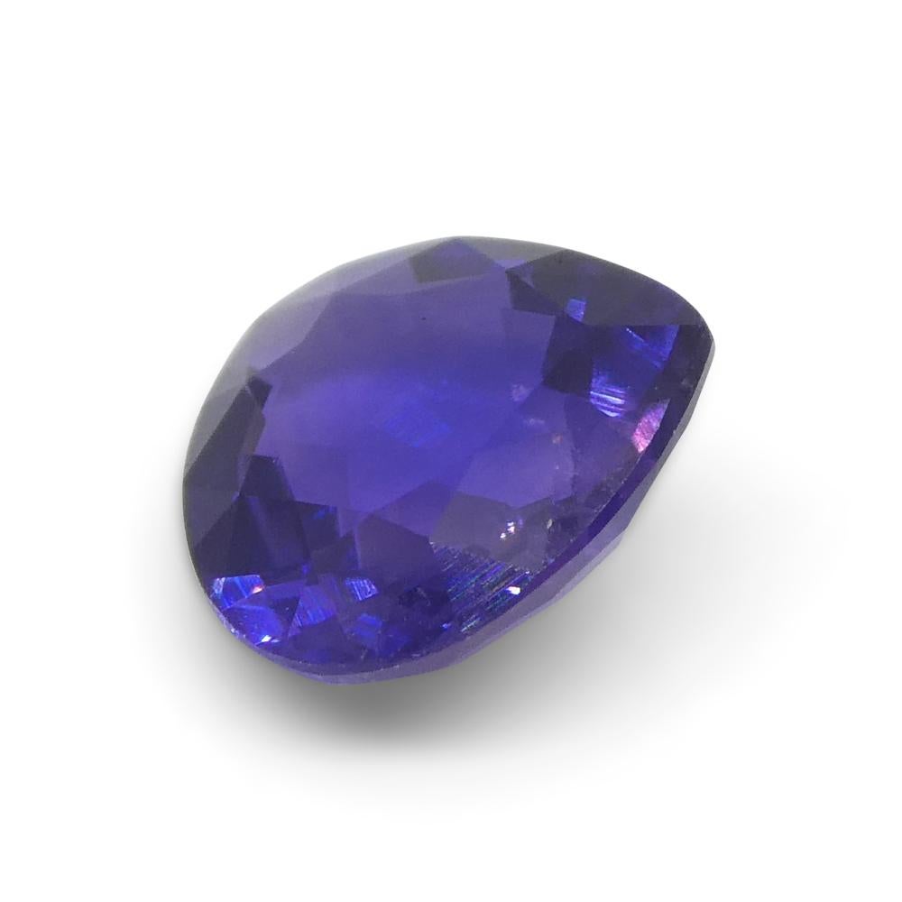 1.08ct Trillion Purple Sapphire from Madagascar Unheated In New Condition For Sale In Toronto, Ontario