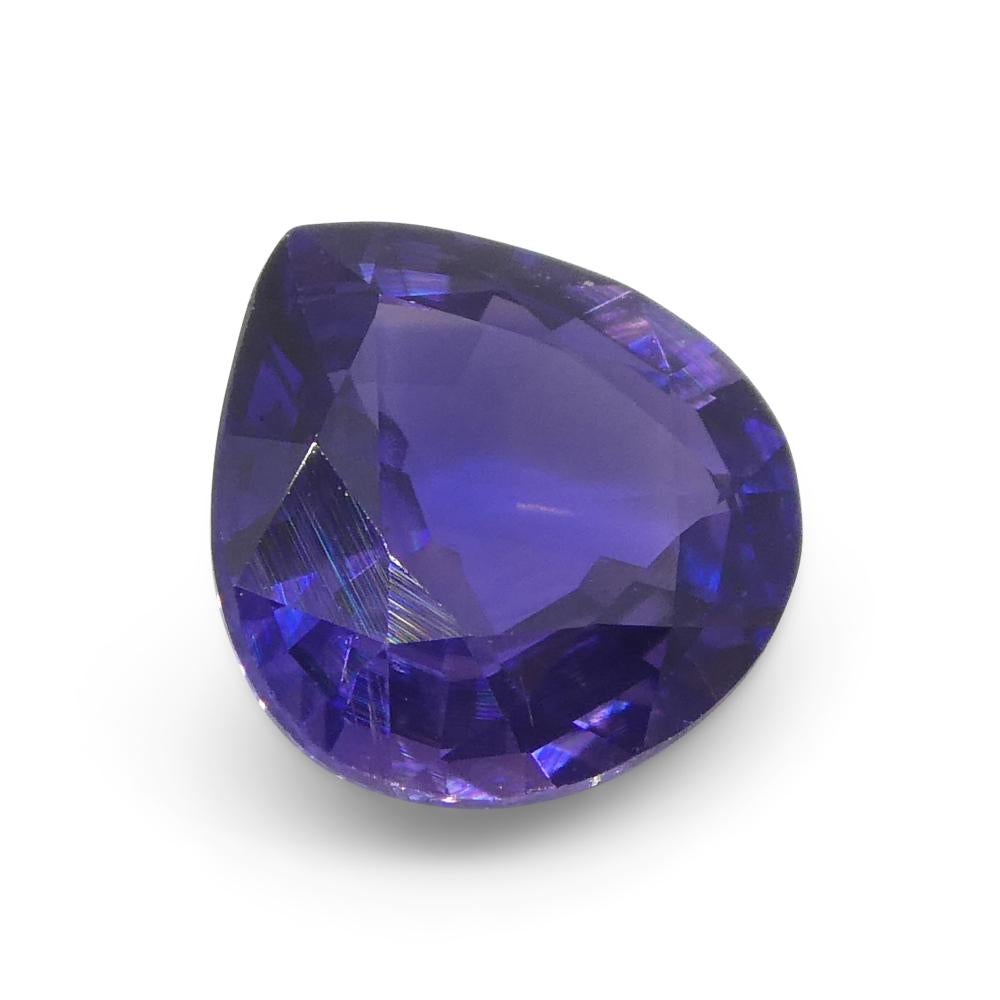 1.08ct Trillion Purple Sapphire from Madagascar Unheated For Sale 1