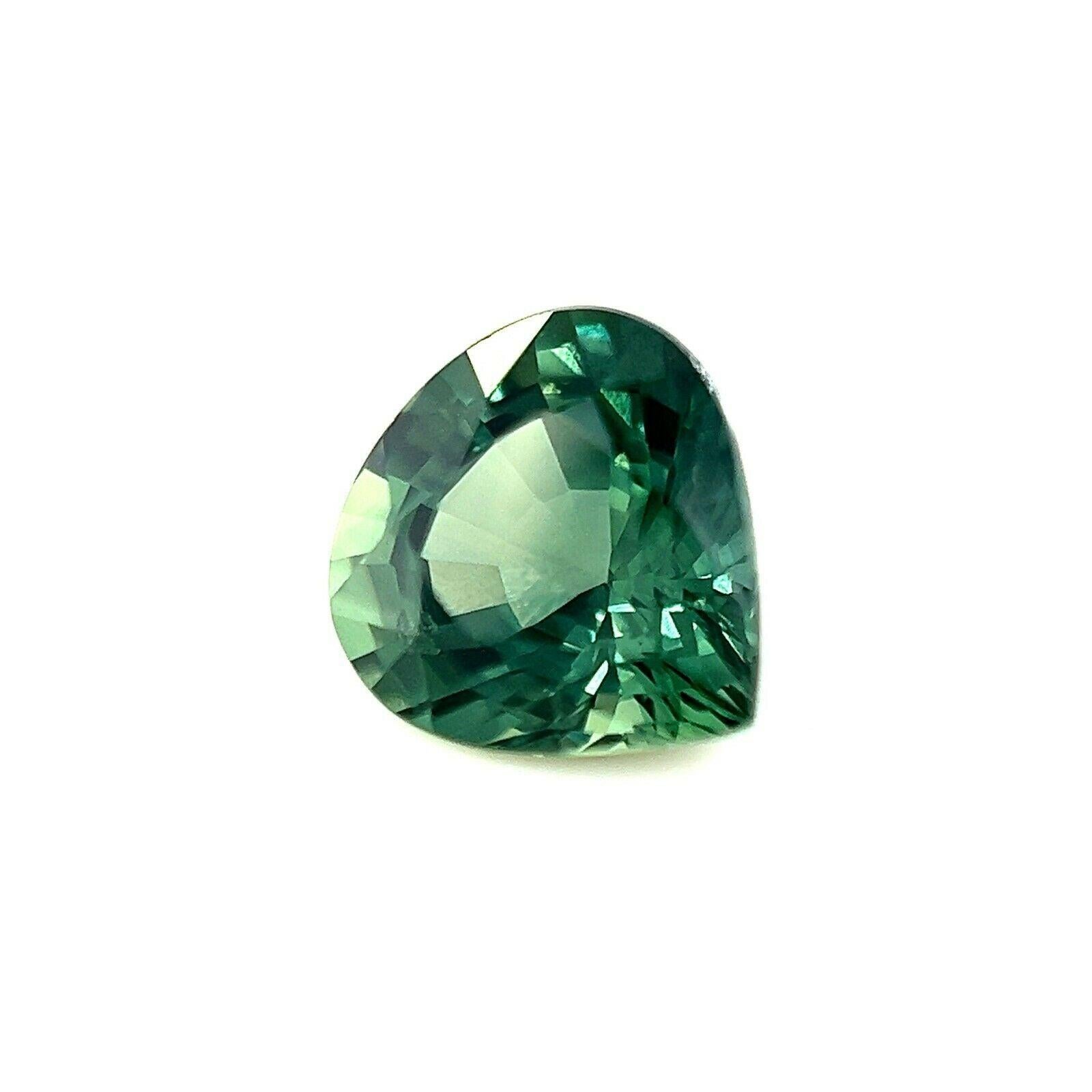 1.08ct Vivid Green Australia Sapphire Pear Teardrop Cut Loose Gem 6.3x6mm

Natural Vivid Green Australian Sapphire Gemstone.
1.08 Carat with a beautiful vivid green colour and very good clarity. Also has an excellent pear cut and polish to show