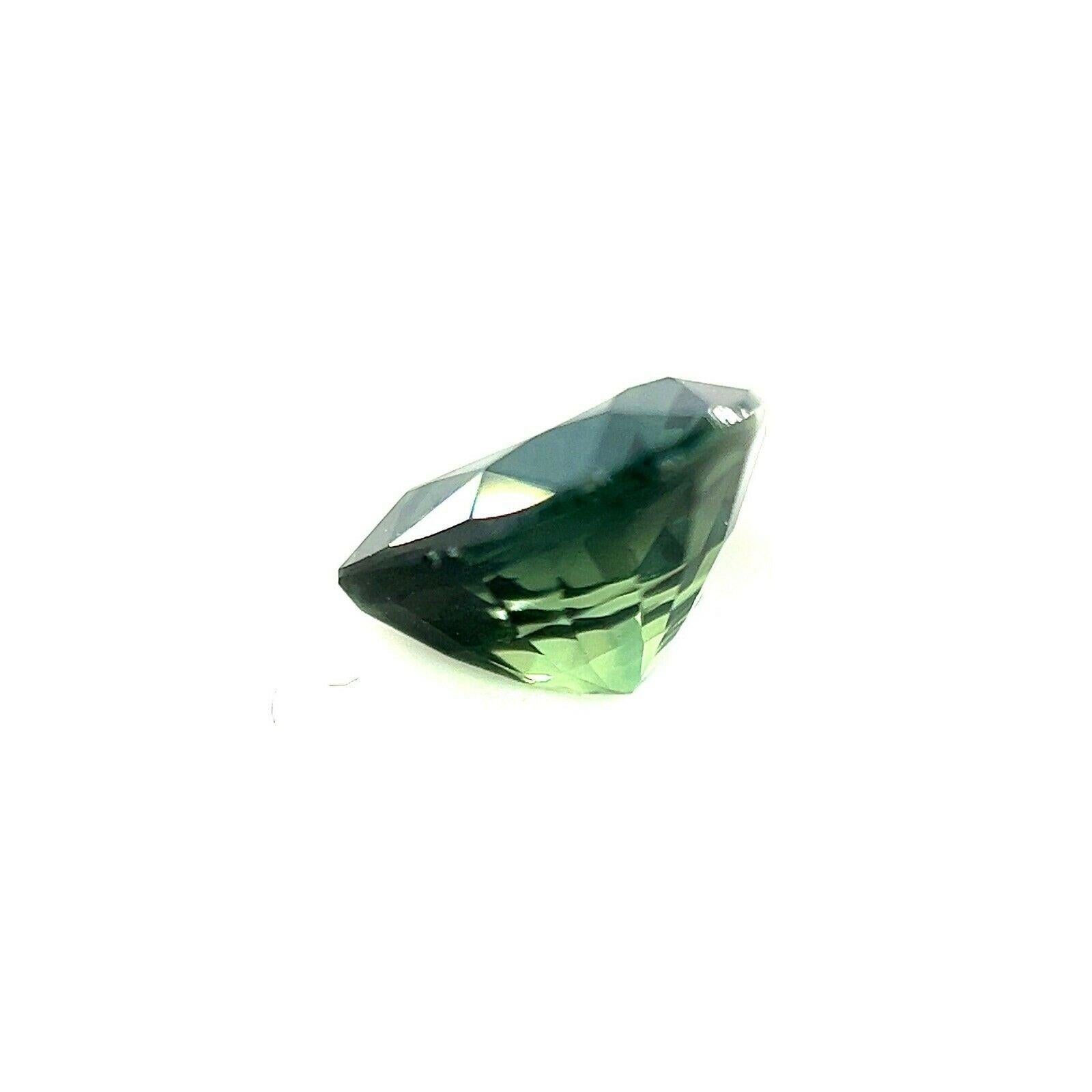 Pear Cut 1.08ct Vivid Green Australia Sapphire Pear Teardrop Cut Loose Gem For Sale