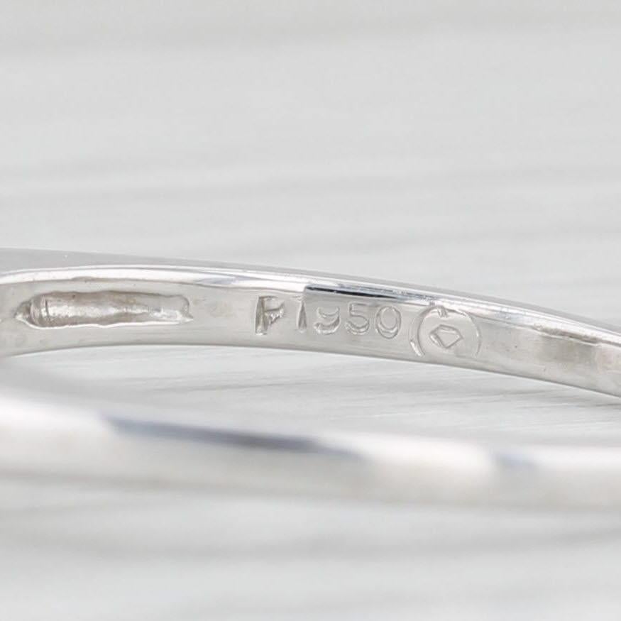 1.08ctw VS2 GIA Round Diamond Engagement Ring 950 Platinum Size 6.5 For Sale 2