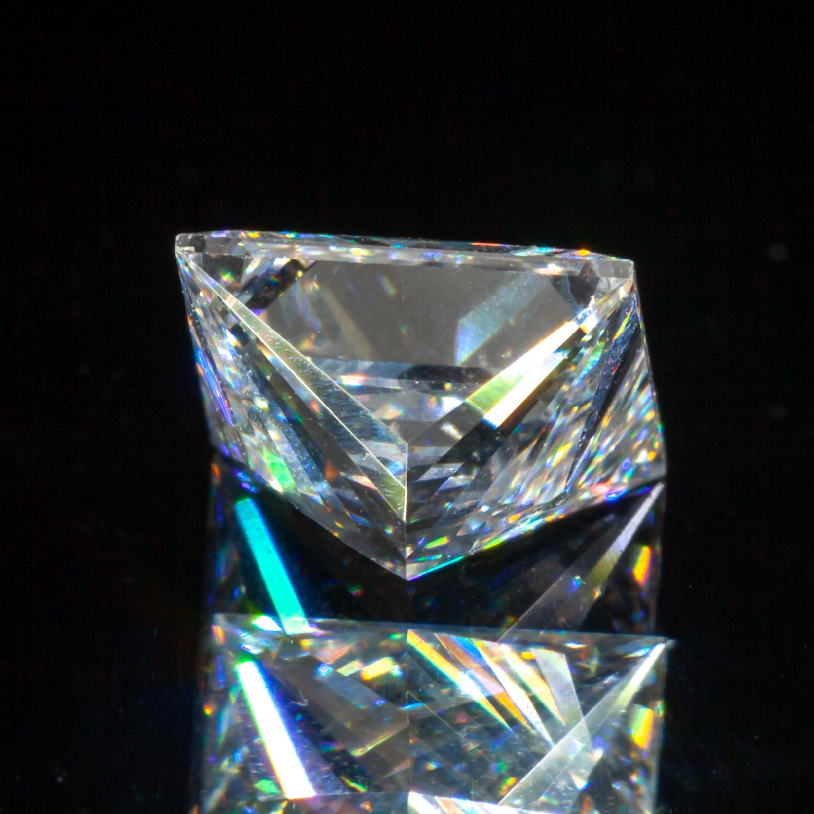 Taille princesse Diamant taille princesse non serti de 1,09 carat F/ VS2 certifié GIA en vente
