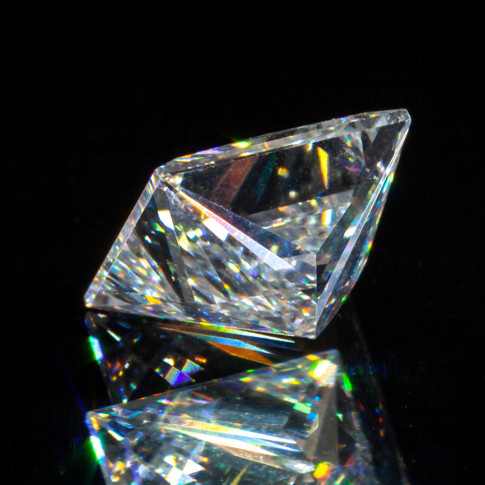 Diamant taille princesse non serti de 1,09 carat F/ VS2 certifié GIA Excellent état - En vente à Sherman Oaks, CA
