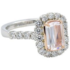 1.09 Karat Rosa GIA Diamant:: Christopher Designs L'Amour Crisscut L101-100