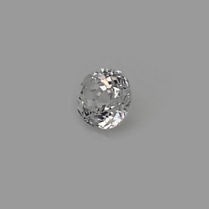 This Round-Shaped 1.09-carat Natural Unheated White sapphire GIA certified has been hand-selected by our experts for its top luster and unique color. It's 5.6mm in diameter.

We can custom make for this rare gem any Ring/ Pendant/ Necklace that you