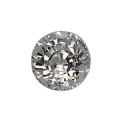 1.09 Carat Round White Natural Sapphire GIA Certified Unheated