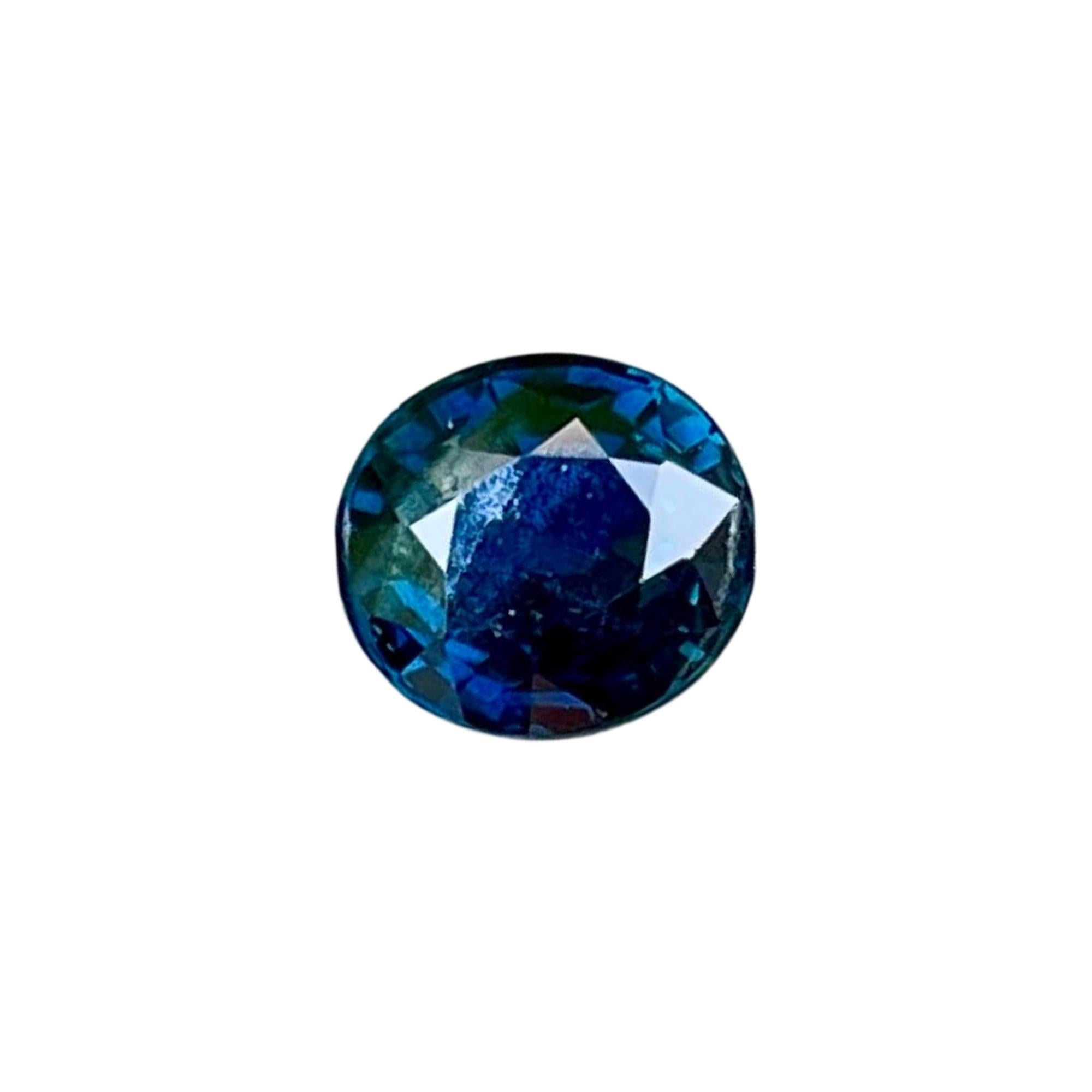 1,09 Quilates Zafiro Azul Profundo Talla Oval Piedra Preciosa de Madagascar en venta 3