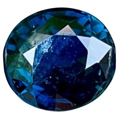 1.09 Carats Deep Blue Sapphire Stone Oval Cut Madagascar's Gemstone
