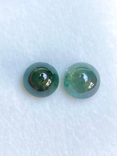 1.09 Ct AIG Certificate Pair Russia Alexandrite Cabochon Color Change to Red