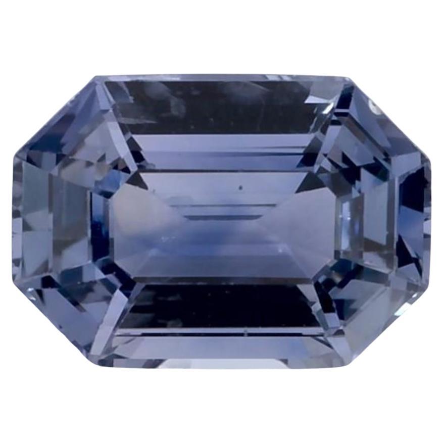 1.09 Ct Blue Sapphire Octagon Cut Loose Gemstone