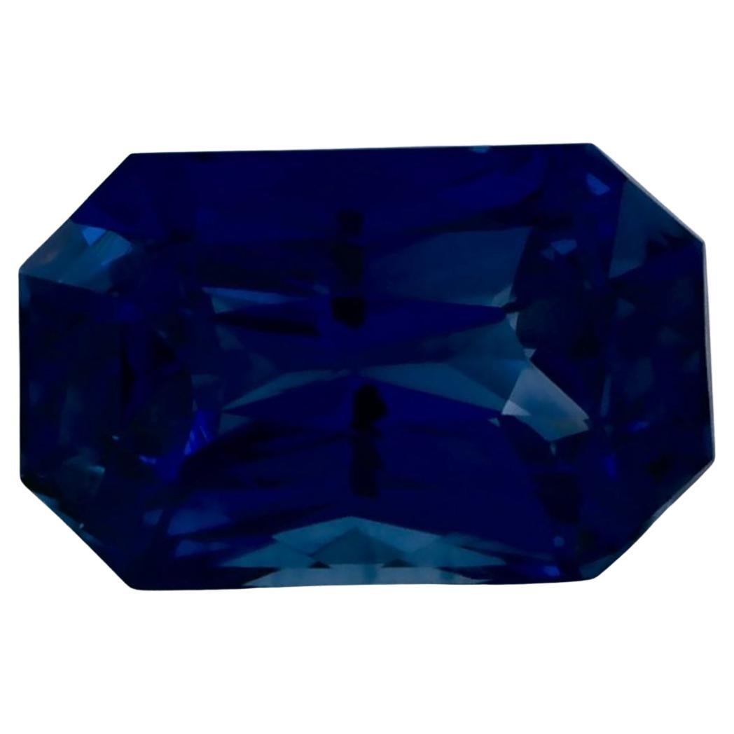 1.09 Ct Blue Sapphire Octagon Cut Loose Gemstone