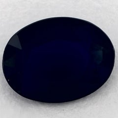 1.09 carati di zaffiro blu ovale sfuso