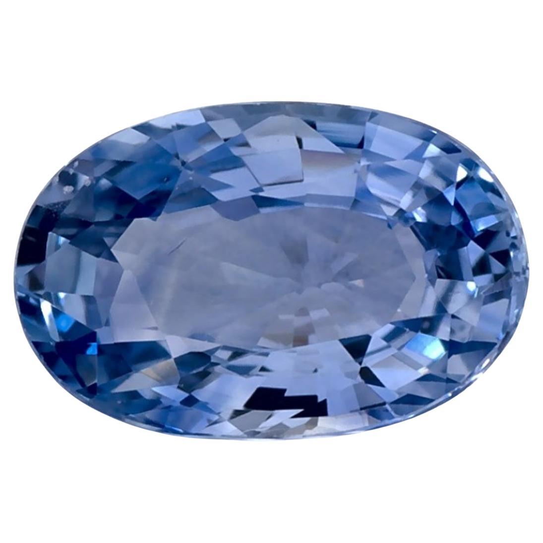 1.09 Ct Blue Sapphire Oval Loose Gemstone For Sale