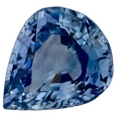 1.09 Ct Blue Sapphire Pear Loose Gemstone