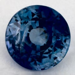 1.09 Ct Blue Sapphire Round Loose Gemstone