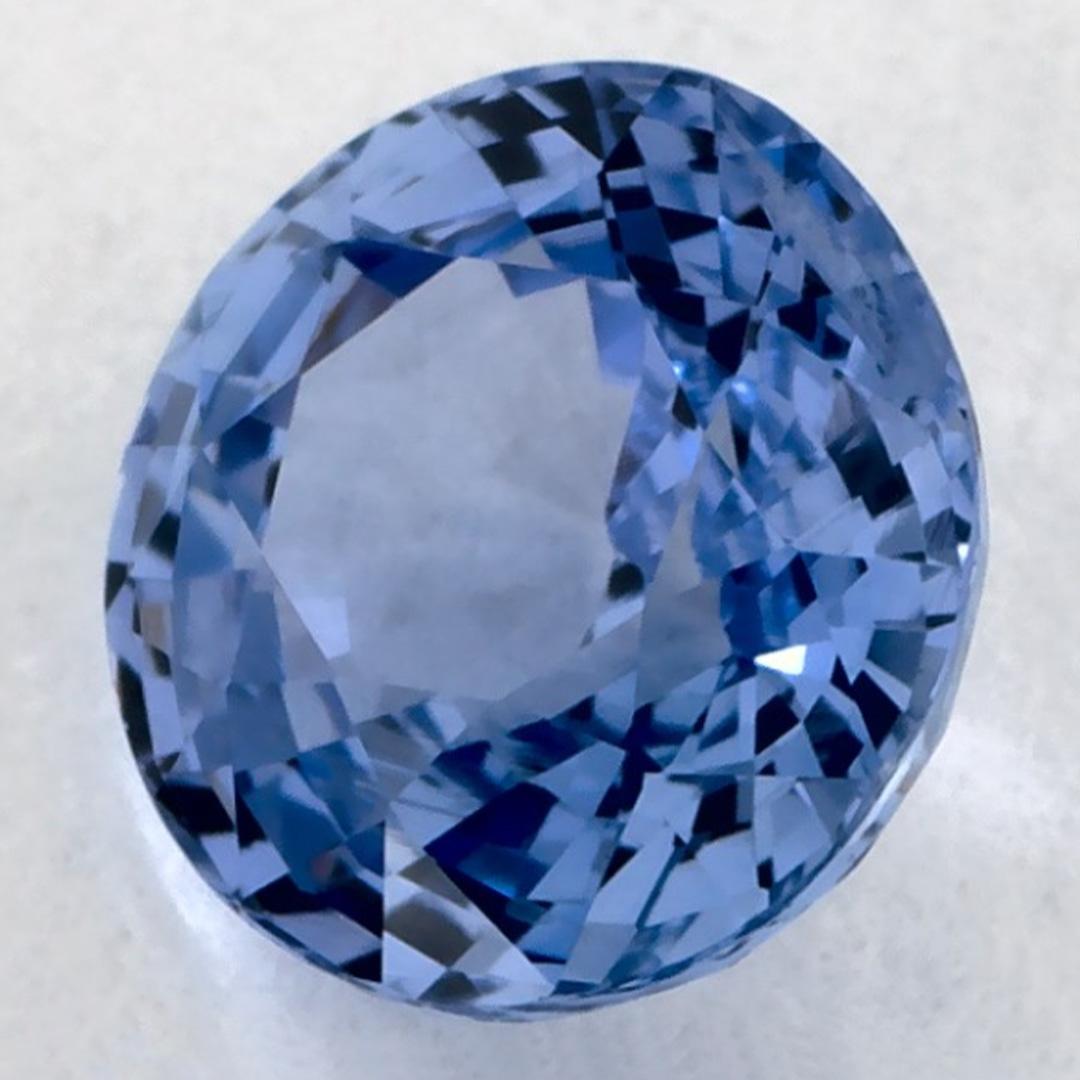 Taglio rotondo 1.09 carati di zaffiro blu rotondo sfuso in vendita