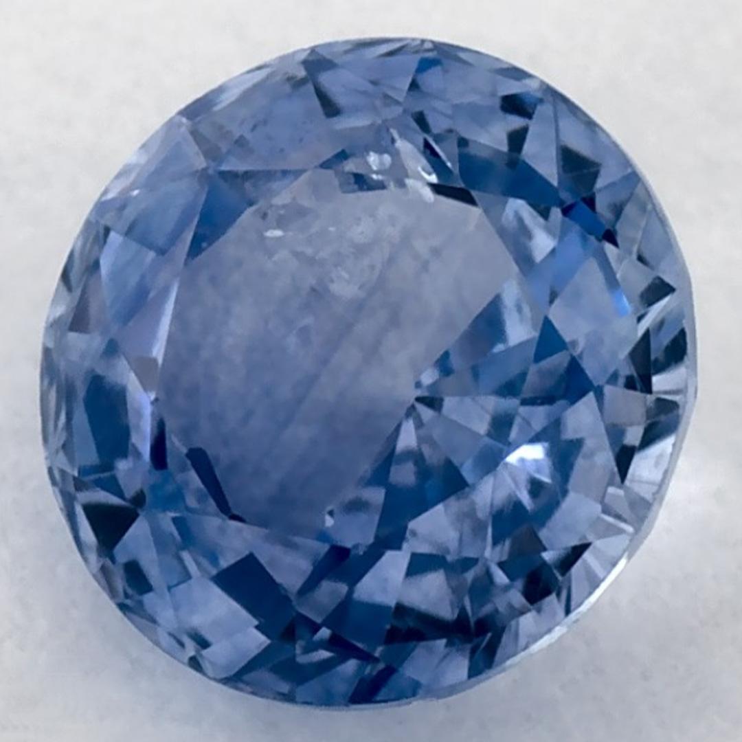 Taglio rotondo 1.09 carati di zaffiro blu rotondo sfuso in vendita