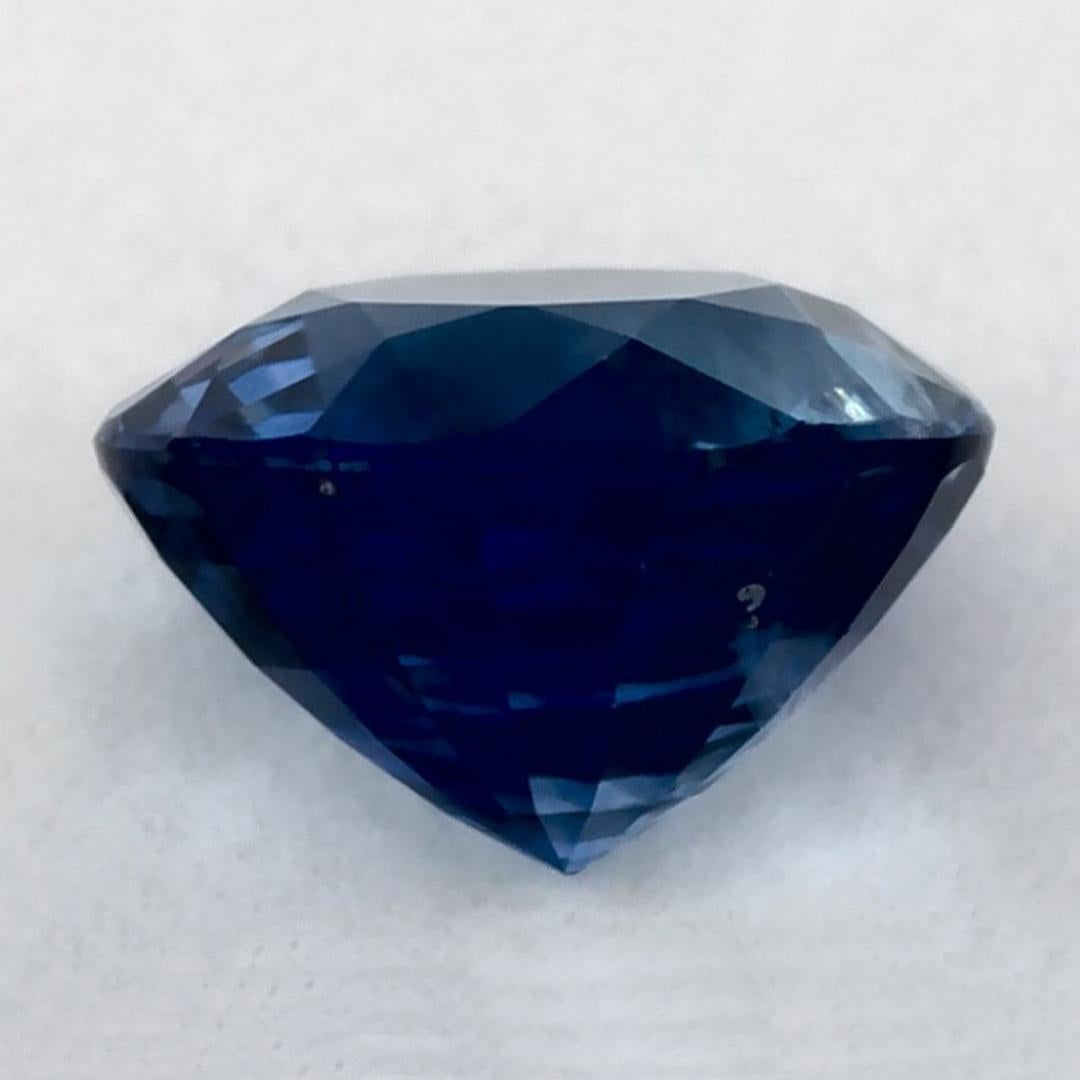 1.09 Ct Blue Sapphire Round Loose Gemstone im Zustand „Neu“ im Angebot in Fort Lee, NJ