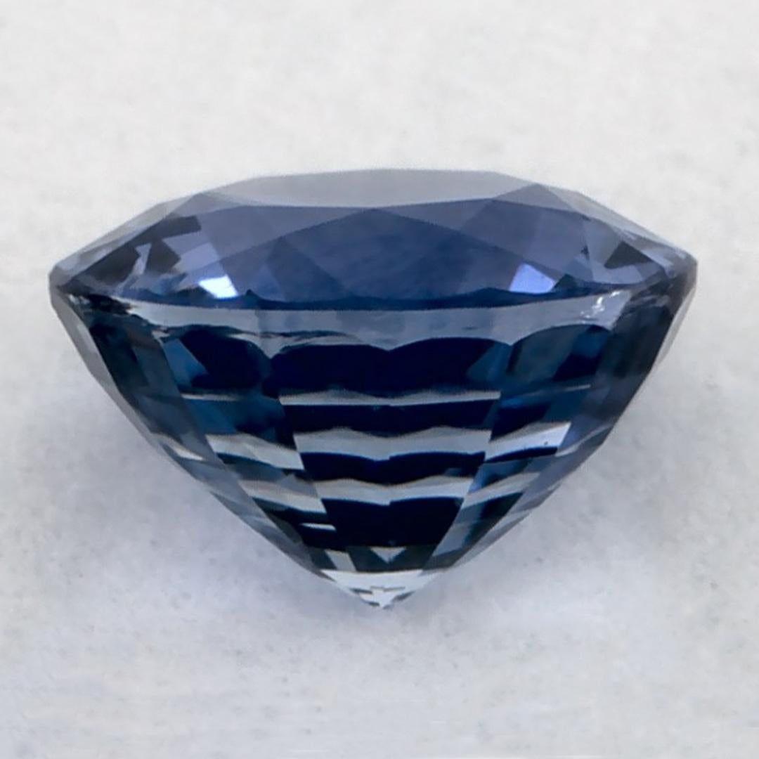 1.09 carati di zaffiro blu rotondo sfuso In condizioni Nuovo in vendita a Fort Lee, NJ