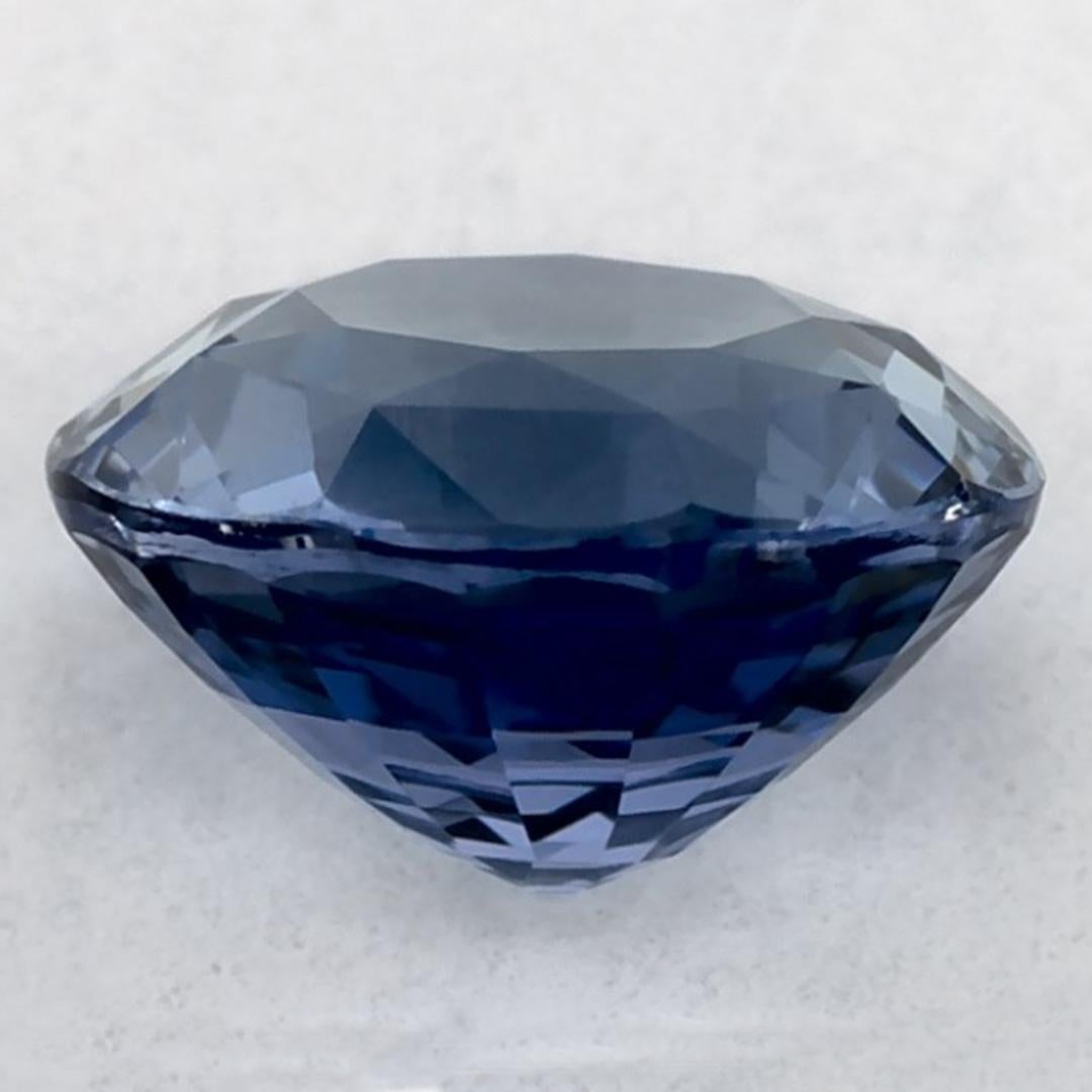1.09 ct Zafiro Azul Redondo Gema Suelta en Nuevo estado para la venta en Fort Lee, NJ