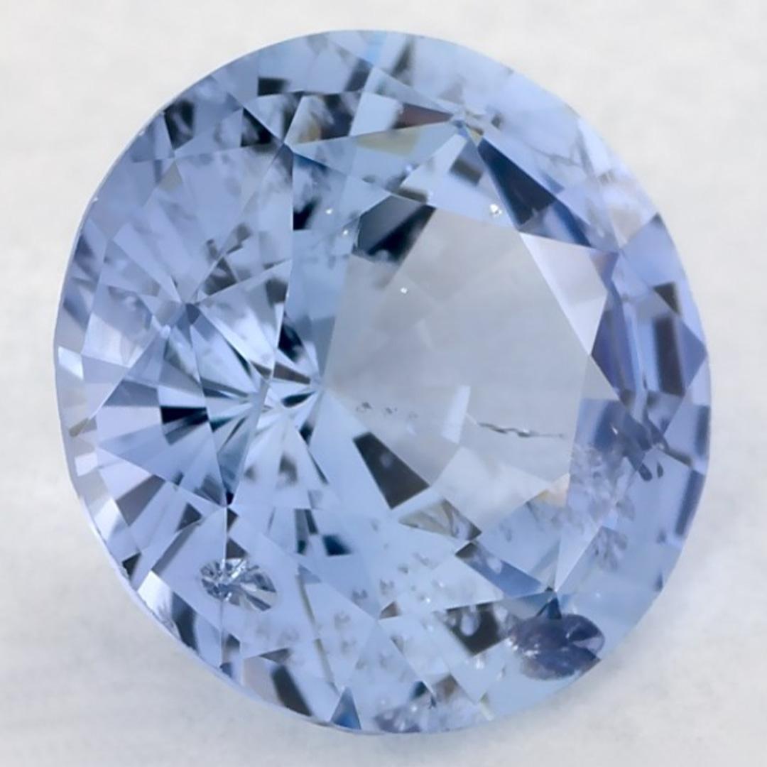1.09 Ct Blue Sapphire Round Loose Gemstone (pierre précieuse en vrac) Neuf - En vente à Fort Lee, NJ