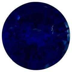 1.09 ct Zafiro Azul Redondo Gema Suelta