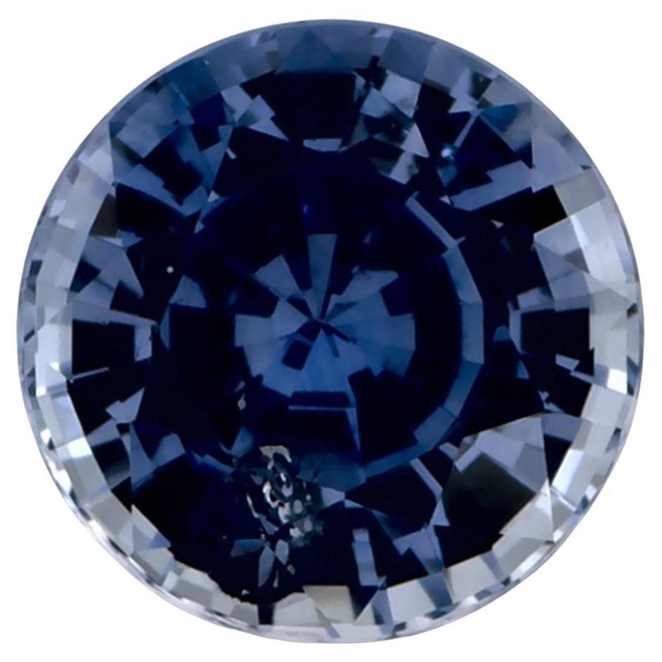 1.09 Ct Blue Sapphire Round Loose Gemstone
