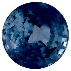1.09 ct Zafiro Azul Redondo Gema Suelta