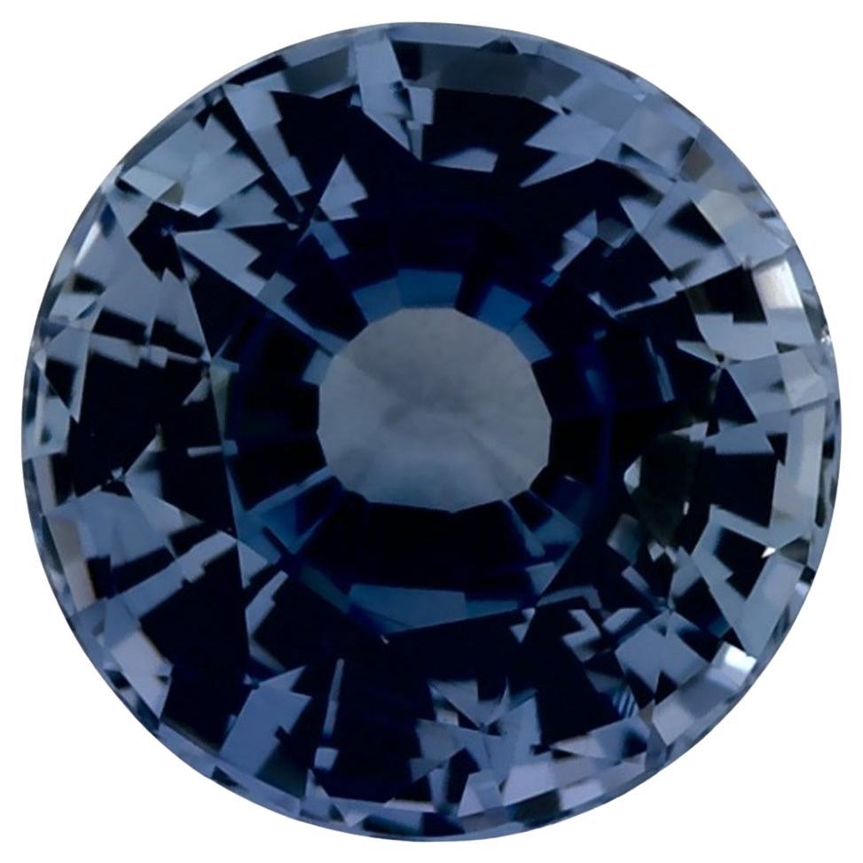 1.09 Ct Blue Sapphire Round Loose Gemstone