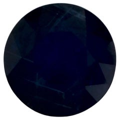 1.09 Ct Blue Sapphire Round Loose Gemstone (pierre précieuse en vrac)