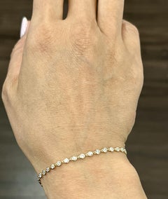 1.09 ct Diamond by Yard Bracelet