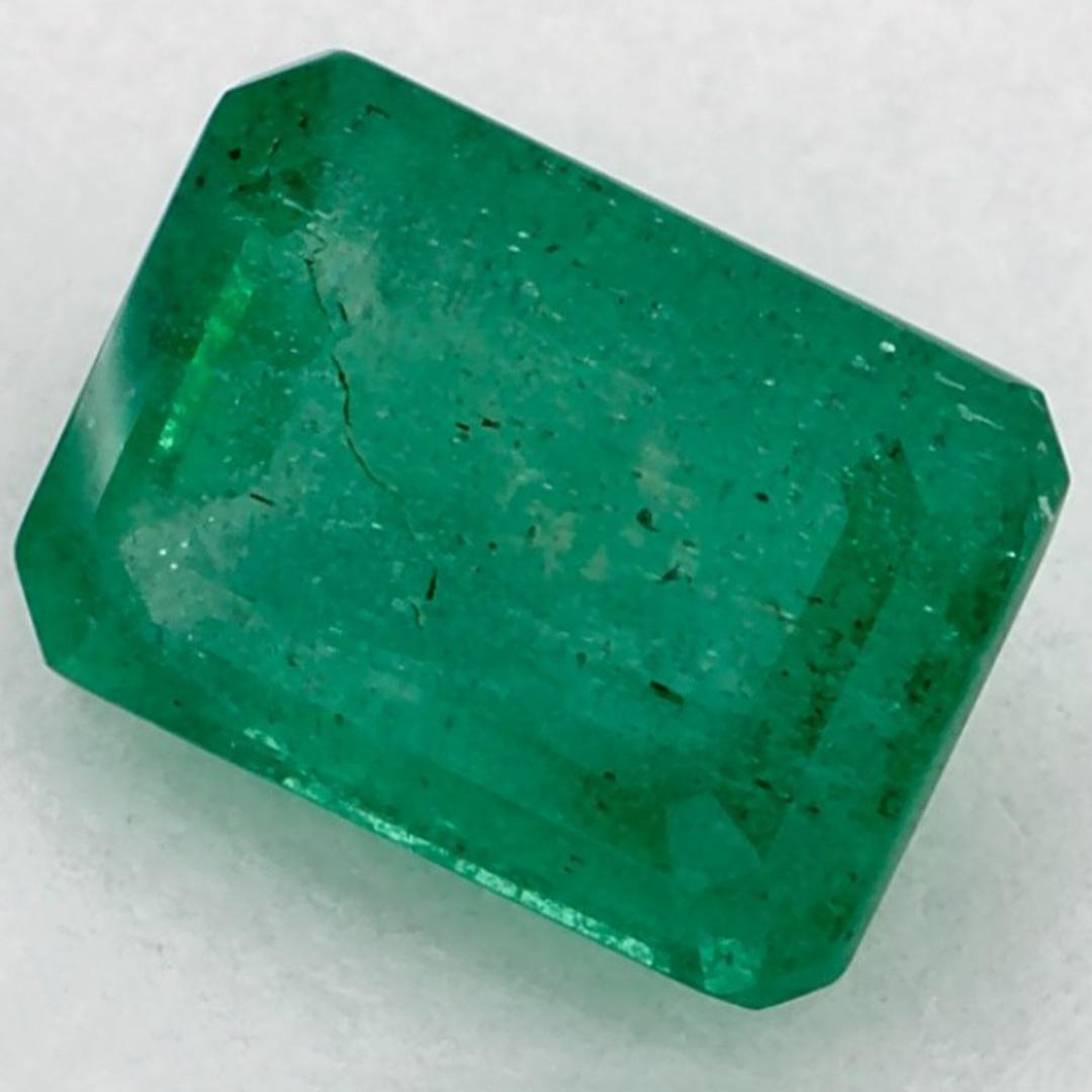 Octagon Cut 1.09 Ct Emerald Octagon Loose Gemstone For Sale