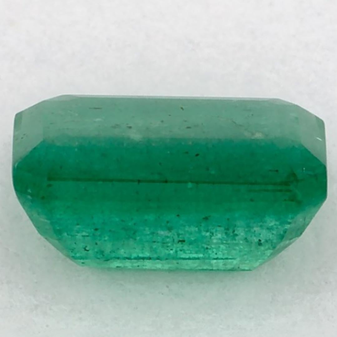 1.09 Ct Emerald Octagon Loose Gemstone In New Condition For Sale In Fort Lee, NJ