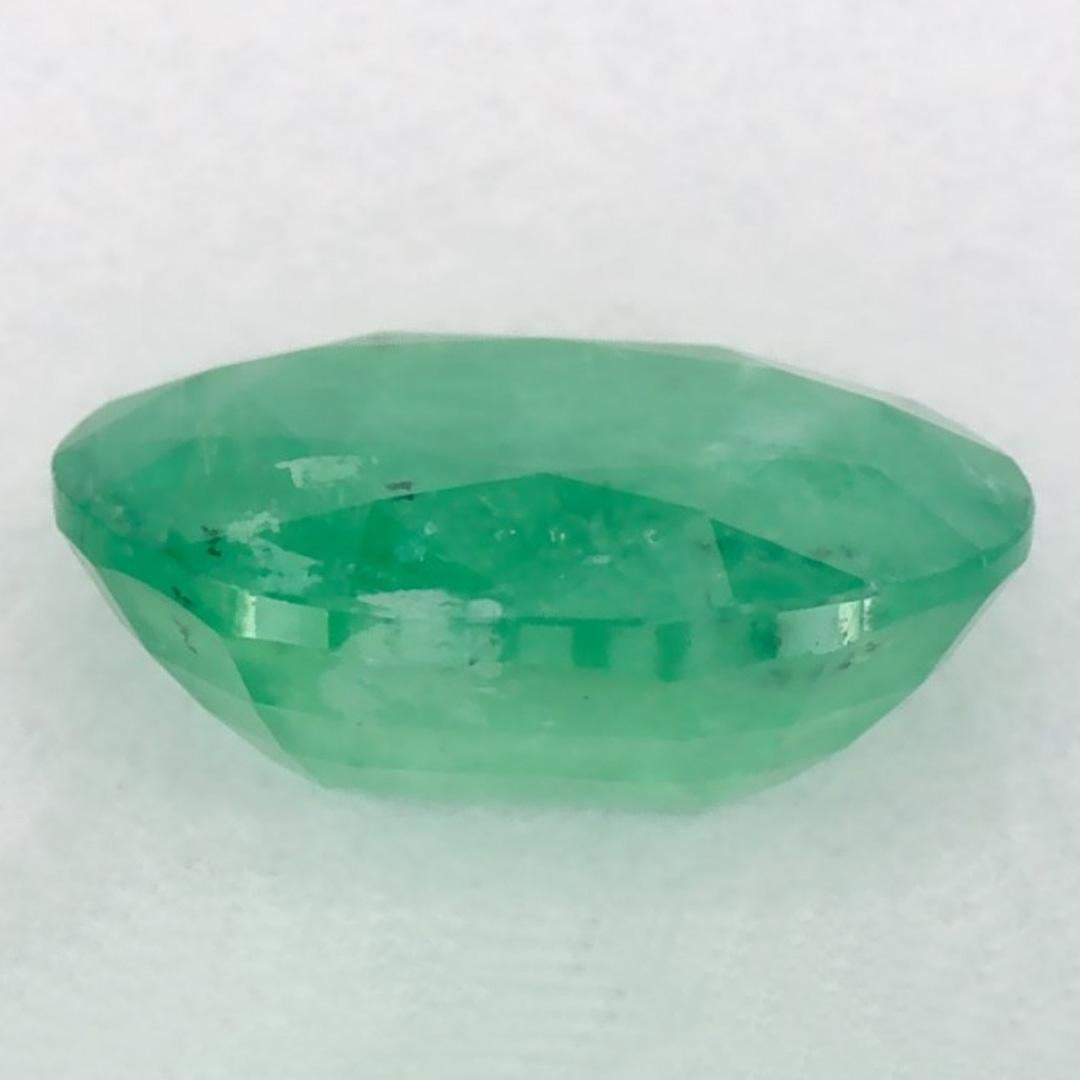 1.09 Karat Smaragd Oval Loser Edelstein im Zustand „Neu“ im Angebot in Fort Lee, NJ